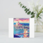 Carte Postale Budapest, poster vintage (Debout devant)