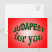 Carte Postale Budapest pour vous (Devant / Derrière)