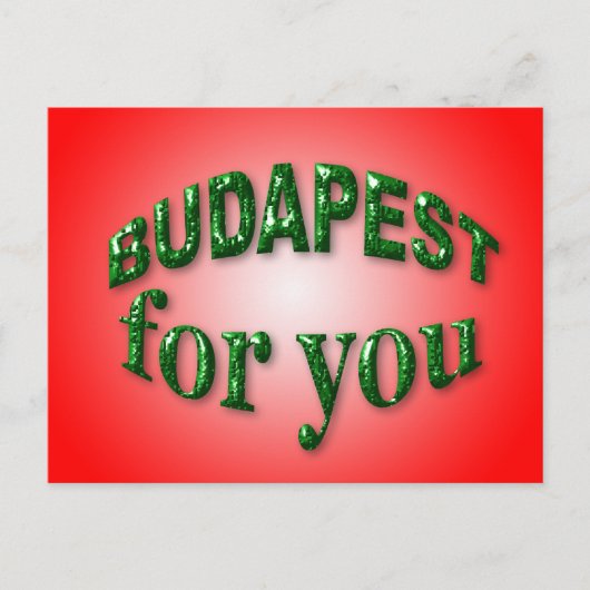 Carte Postale Budapest pour vous (Devant)