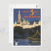 Carte Postale Budapest vintage Hongrie (Devant / Derrière)