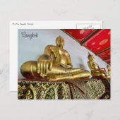 Carte Postale buddha bangkok wat pho (Devant / Derrière)