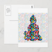 Carte Postale BUDDHA Conscience : Roulé dans les BIJOUX (Devant / Derrière)