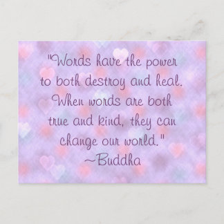 Carte Postale Buddha Kind Words
