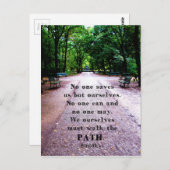 Carte Postale Buddha Path (Devant / Derrière)