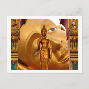 Carte Postale Buddha Thaïlande Tranquillité Serenity