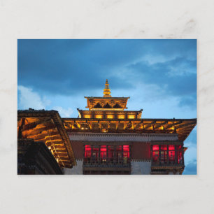 Carte Postale Buddhist Dzong Roof