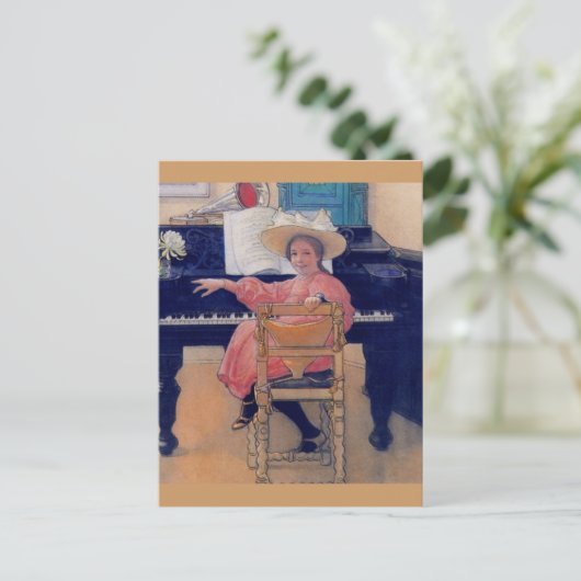 Carte Postale Budding Piano Diva (Debout devant)