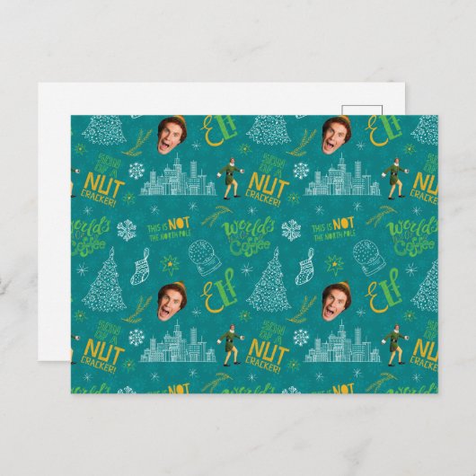 Carte Postale Buddy le Motif de devis Turquoise Elf (Devant / Derrière)