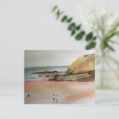 Carte Postale Bude, Cornouailles, Plage, Suffolk, Art côtier (Debout devant)