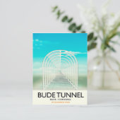 Carte Postale Bude Tunnel, Cornouwall Parodie affiche Voyage (Debout devant)
