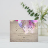 Carte Postale Budget Abstrait Rainbow Purple Mariage (Debout devant)