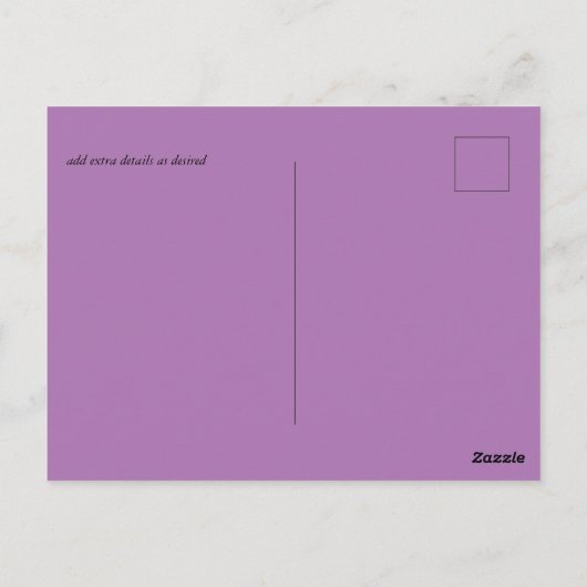 Carte Postale BUDGET abstrait Rainbow Watercolor Mariage (Dos)