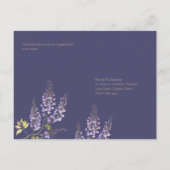 Carte Postale BUDGET All-In-1 Wisteria Dusty Purple Gold Mariage (Dos)