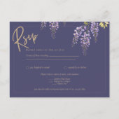 Carte Postale BUDGET All-In-1 Wisteria Dusty Purple Gold Mariage (Devant)