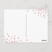 Carte Postale Budget Anniversaire Parties scintillant Confetti R (Dos)