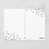 Carte Postale Budget Anniversaire Parties scintillant Confetti S (Dos)