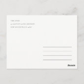 Carte Postale Budget attendu Femmes Foliage Baby Showe (Dos)