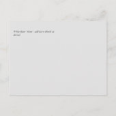 Carte Postale BUDGET Blanc Roses Bouquet Mariage Floral (Dos)