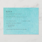 Carte Postale Budget BLIZZARD BLUE Watercolor Plage Mariage (Devant)