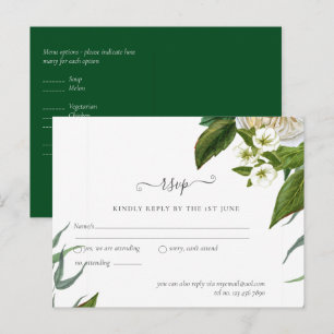Carte Postale BUDGET Bouquet de roses blanches Fleurs Mariage