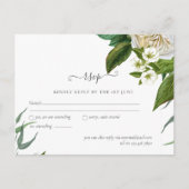 Carte Postale BUDGET Bouquet de roses blanches Floral mariage (Devant)