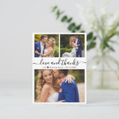 Carte Postale Budget Collage amour et merci Mariage Merci (Debout devant)