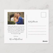 Carte Postale Budget Collage amour et merci Mariage Merci (Dos)