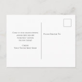 Carte Postale Budget crâne Grand ouverture Black White Tattoo Sh (Dos)