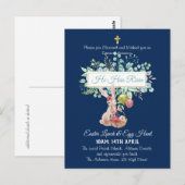 Carte Postale Budget d'invitation religieuse de Pâques (Devant / Derrière)