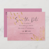 Carte Postale BUDGET Dusty Mariage d'or rose (Devant / Derrière)