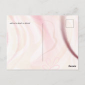 Carte Postale Budget Dusty rose moderne Mariage Abstrait (Dos)