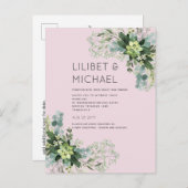 Carte Postale BUDGET Eucalyptus Mariage du feuillage vert (Devant / Derrière)