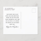 Carte Postale Budget Eucalyptus Photo Baby Merci (Dos)