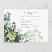 Carte Postale BUDGET Feuillage de mariage à base de verdure d'e (Devant)