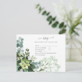 Carte Postale BUDGET Feuillage de mariage à base de verdure d'e (Debout devant)