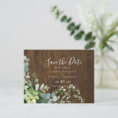 Carte Postale BUDGET Feuillage de mariage à base d'eucalyptus (Debout devant)