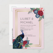 Carte Postale BUDGET Mariage d'hiver ou d'automne en Bourgogne (Devant / Derrière)