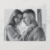 Carte Postale Budget Modern Love Script Mariage Photo Merci (Dos)