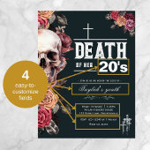 Carte Postale Budget "Mort de sa vingtaine" 30e anniversaire inv