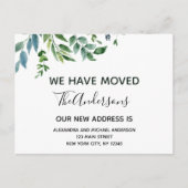 Carte Postale Budget Moving Faire-part Printemps vert (Devant)