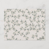 Carte Postale Budget Mum Deer Fawn Floral Crest Baby shower (Dos)