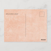 Carte Postale BUDGET Orange Yellow Script Mariage (Dos)