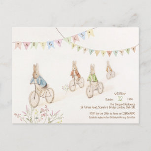 Carte Postale Budget Peter le lapin lapin Baby shower des sexes