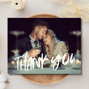 Carte Postale Budget Photo Moderne Merci Mariage