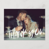 Carte Postale Budget Photo Moderne Merci Mariage (Devant)