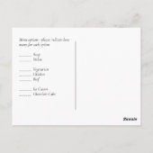 Carte Postale BUDGET Plum Cinnamon Mariage Automne Florales (Dos)