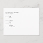 Carte Postale BUDGET Rose blanche verte Mariage or (Dos)