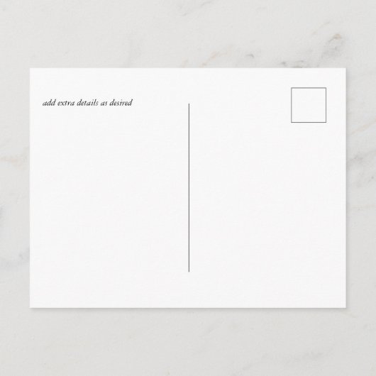 Carte Postale BUDGET Russe tournesol Eucalyptus Mariage Feuille (Dos)