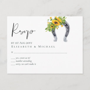Carte Postale Budget Rustique Tournesols Mariage Sud