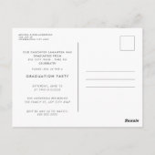 Carte Postale Budget - Script manuscrit Photo 2022 Graduation (Dos)